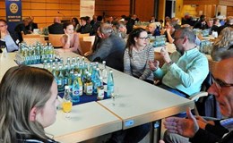 Viele Interessenten gab es am Tisch der Mediziner